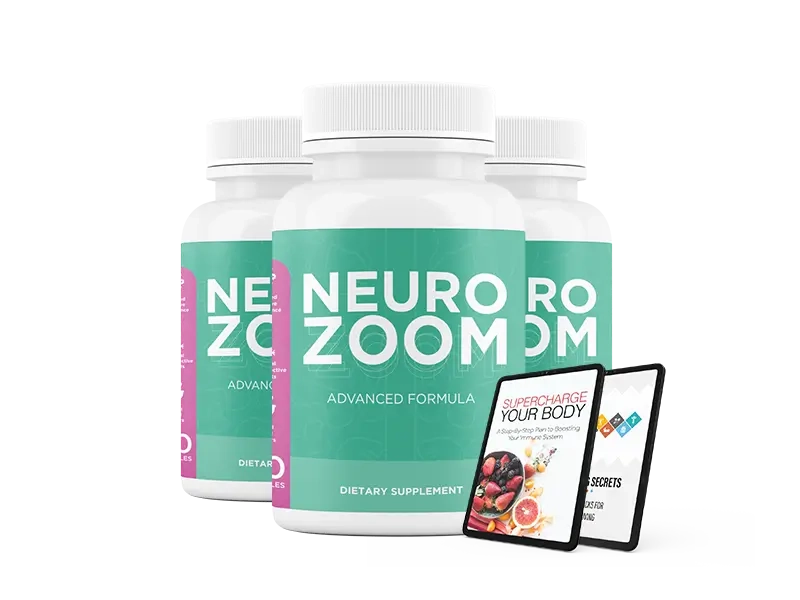 NeuroZoom 3 Bottles Popular Pack with Free Bonuses