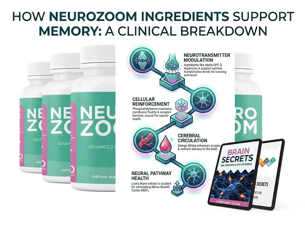 NeuroZoom ingredients clinical breakdown